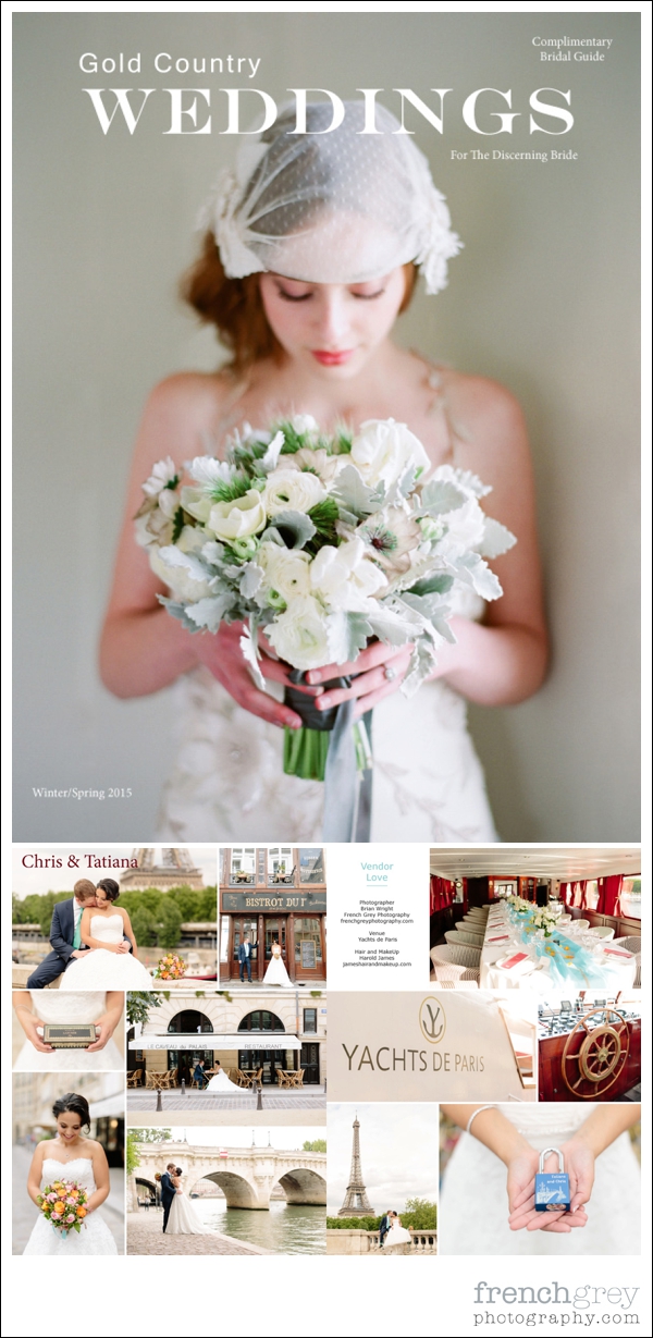 Published In Gold Country Weddings Magazine Tatiana Chris