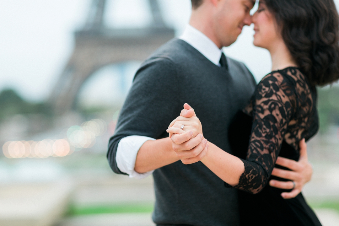 Paris engagement photographer Eiffel Tower Love session fine art film Fuji pro 400H wedding elopement