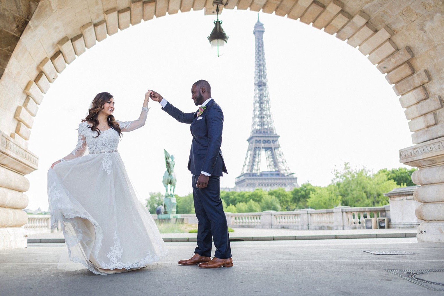 Paris wedding photographer romantic elopement France professional intimate Eiffel Tower fine art film natural light