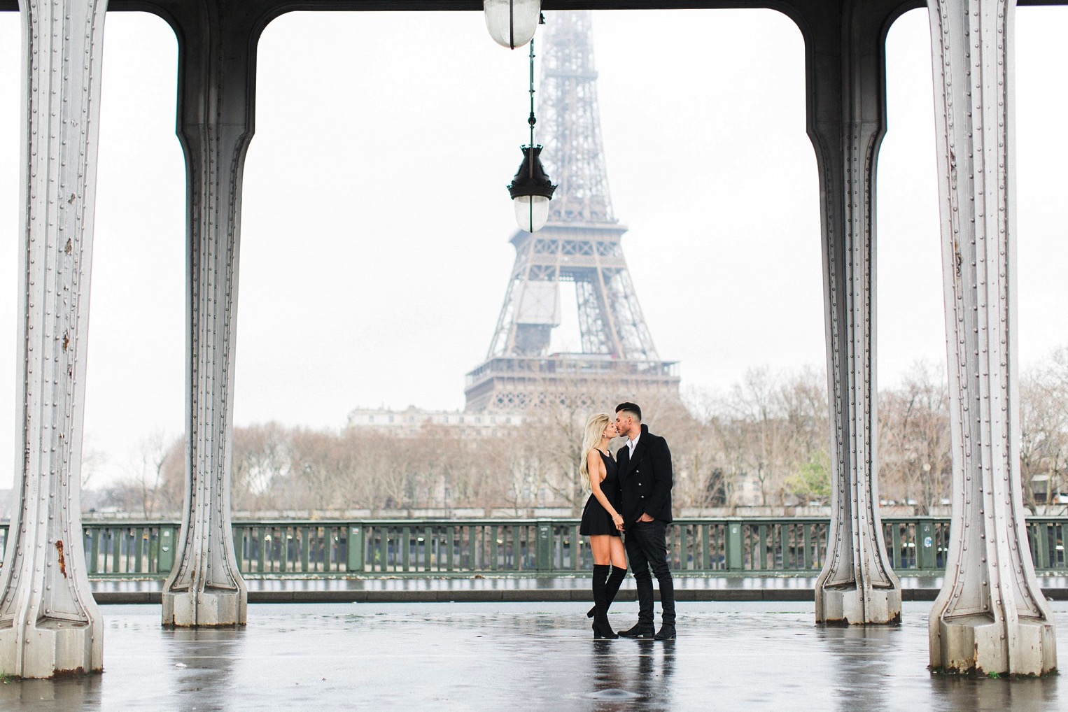 A magical surprise proposal under the Eiffel Tower! 
