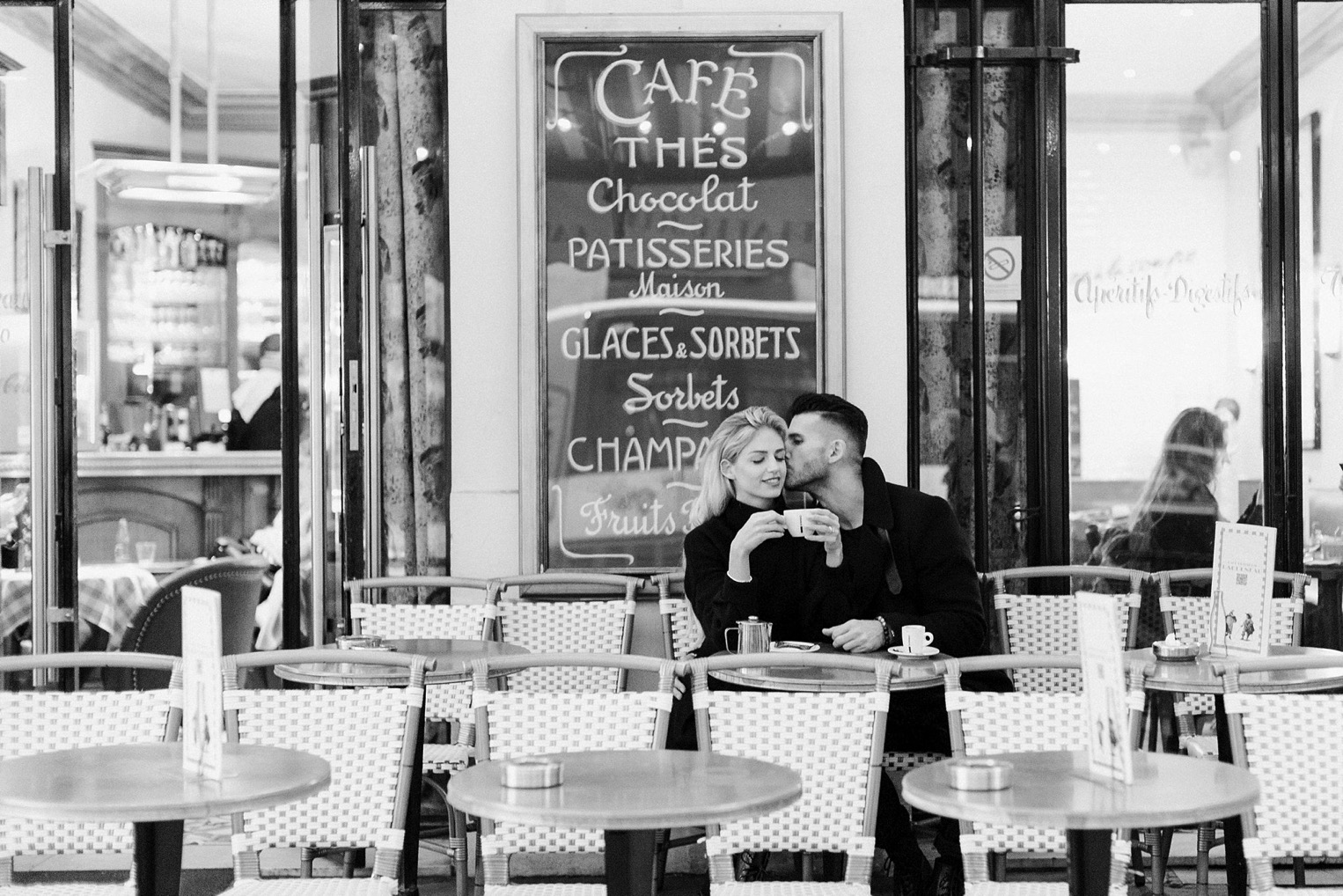 Proposal Eiffel Tower French Grey Photography Paris21