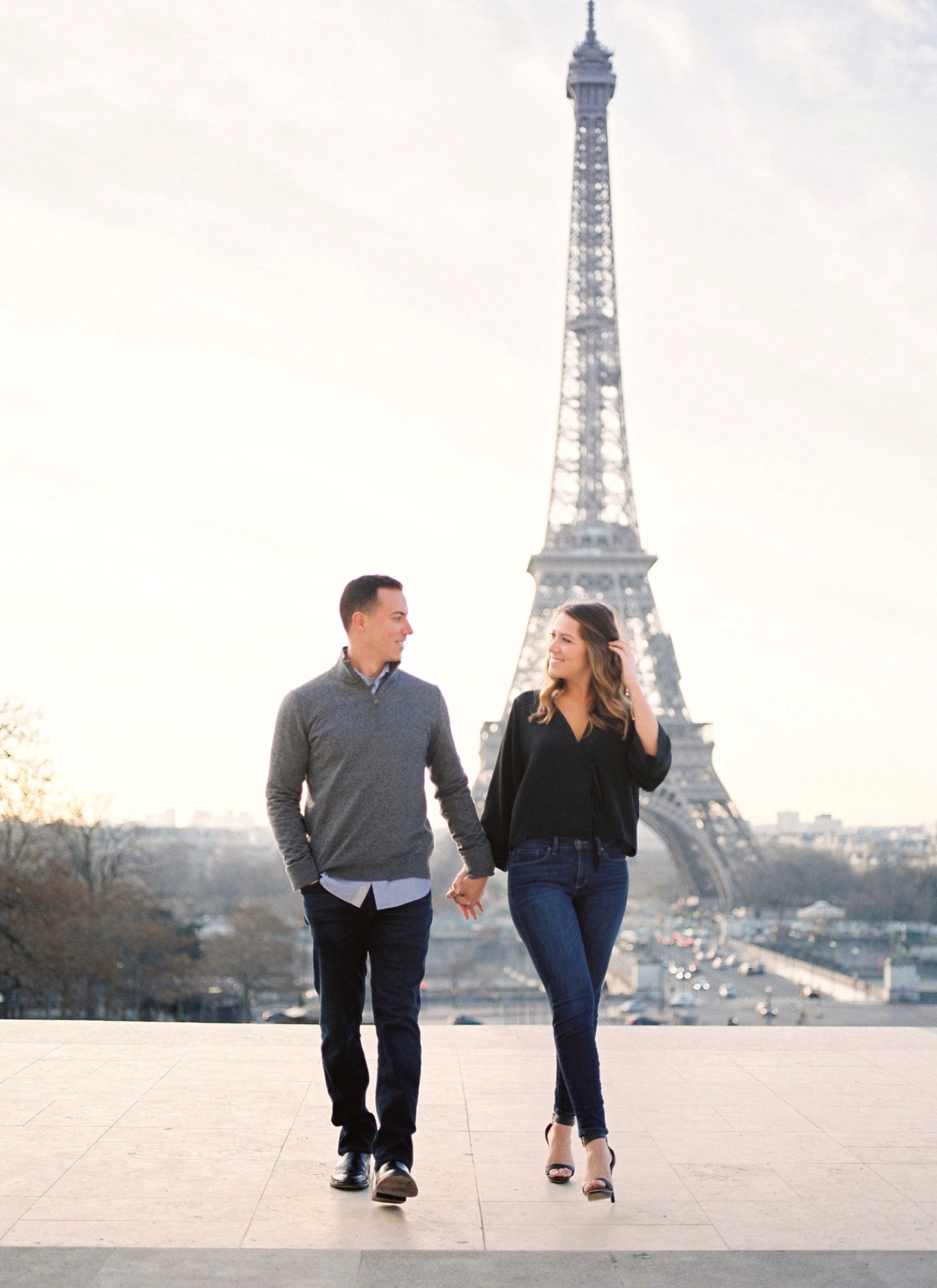 Paris Engagement Film French Grey Photography20