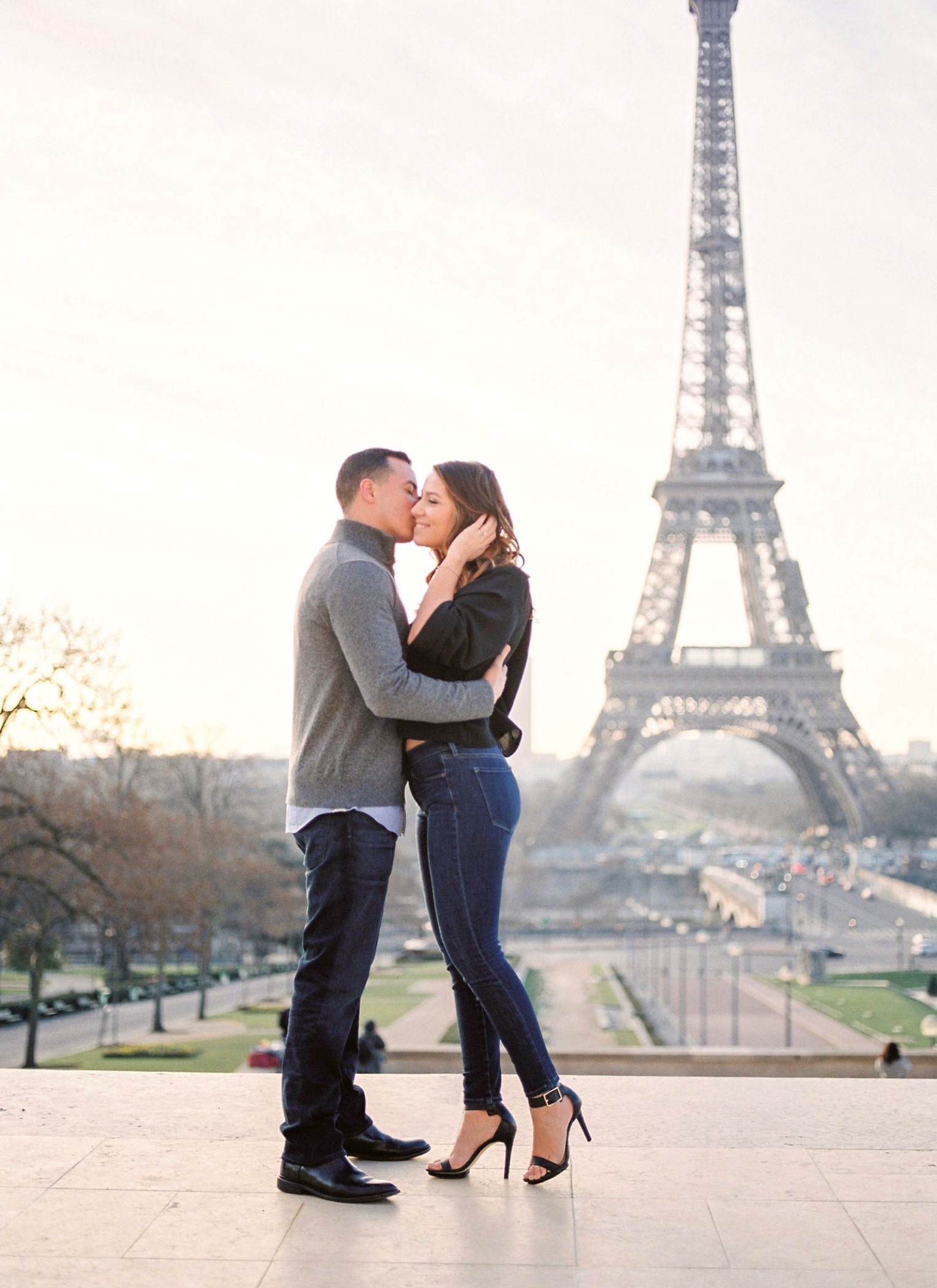 Paris Engagement Film French Grey Photography23