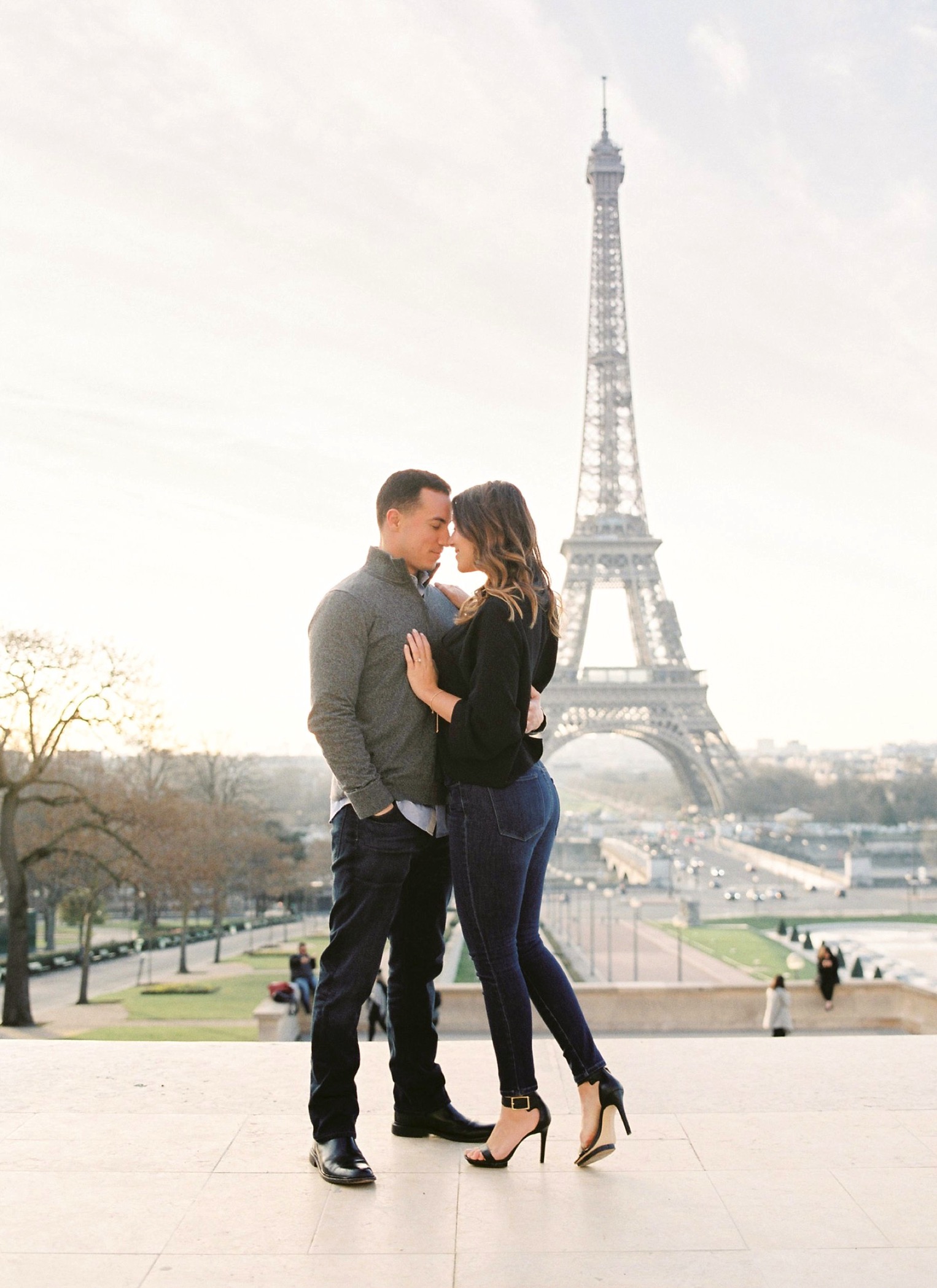Paris Engagement Film French Grey Photography24