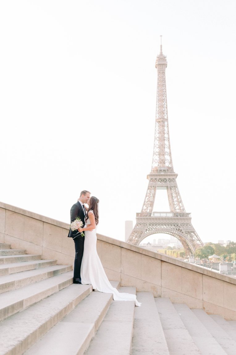 Paris wedding photographer romantic Louvre France best professional intimate Eiffel Tower fine art film natural light film elopement