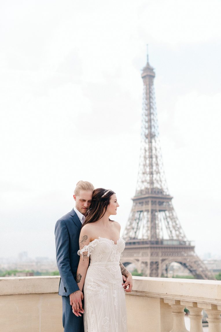 Shangri La Hotel Paris wedding photographer romantic Louvre France best professional intimate Eiffel Tower fine art film natural light film elopement