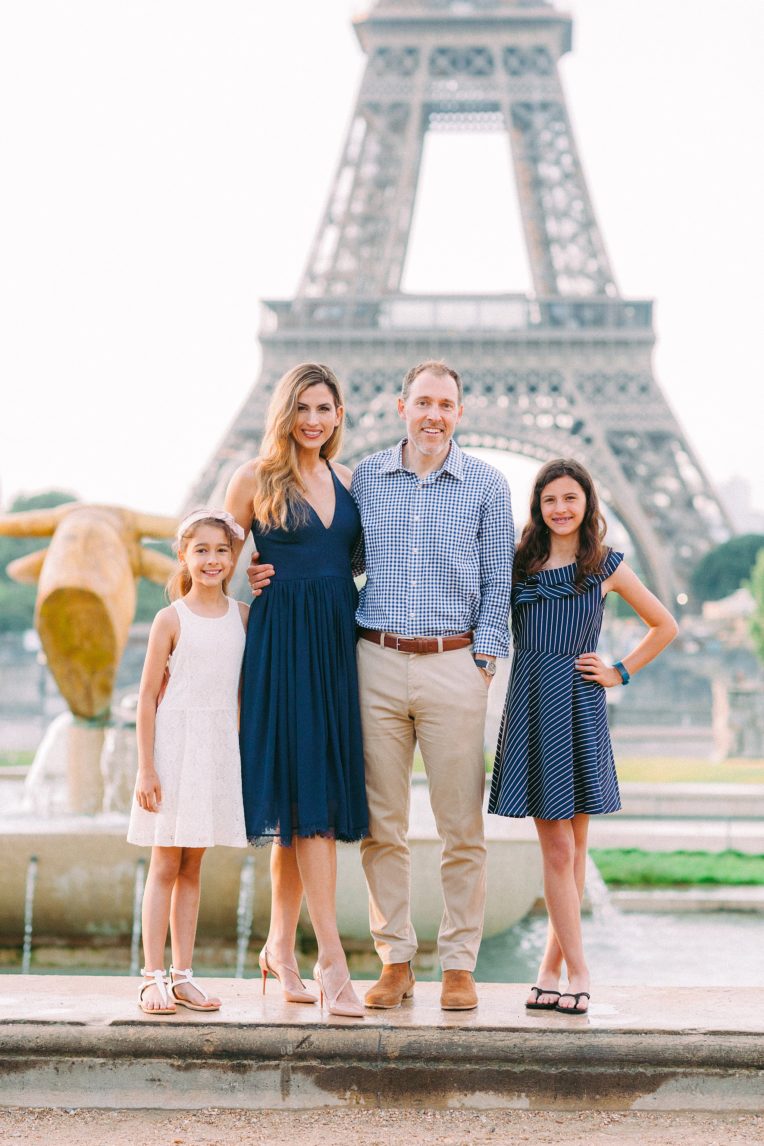 Paris family photographer Eiffel Tower shoot photography natural light film fine art romantic