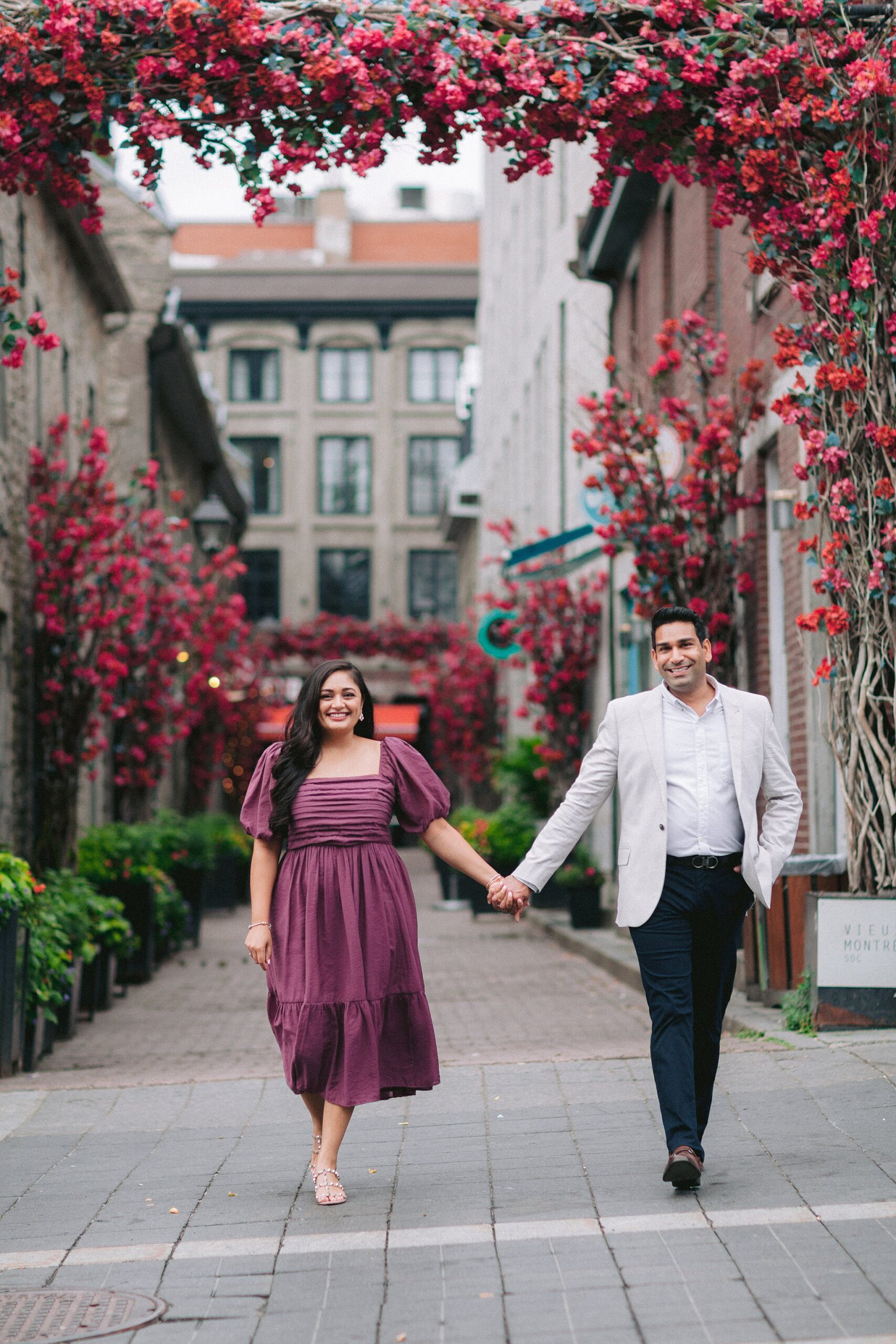 Captured joy and love during their engagement in Montreal