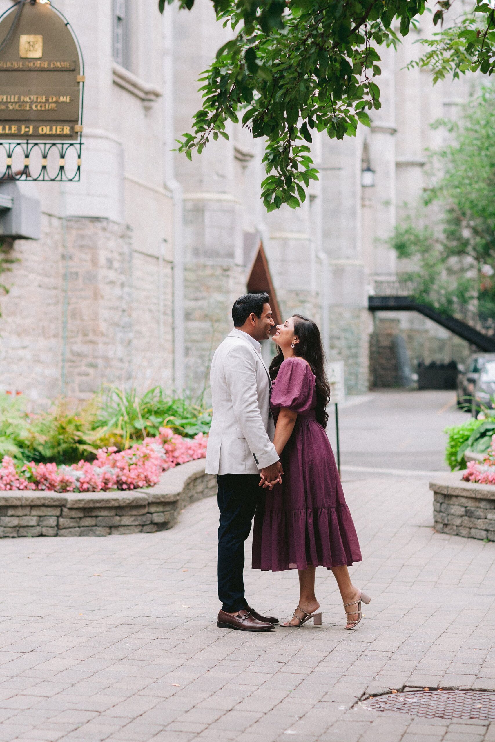 Captured moments of their love story in Montreal's streets