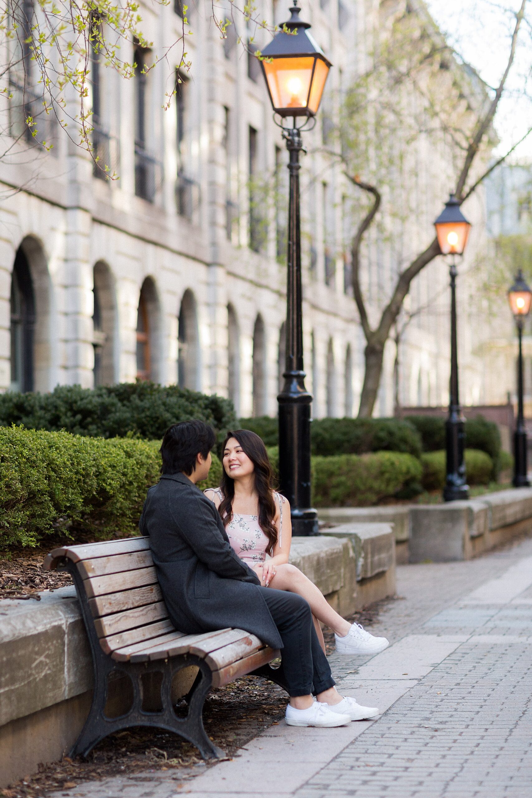 Old Port Montreal engagement session with stunning scenery