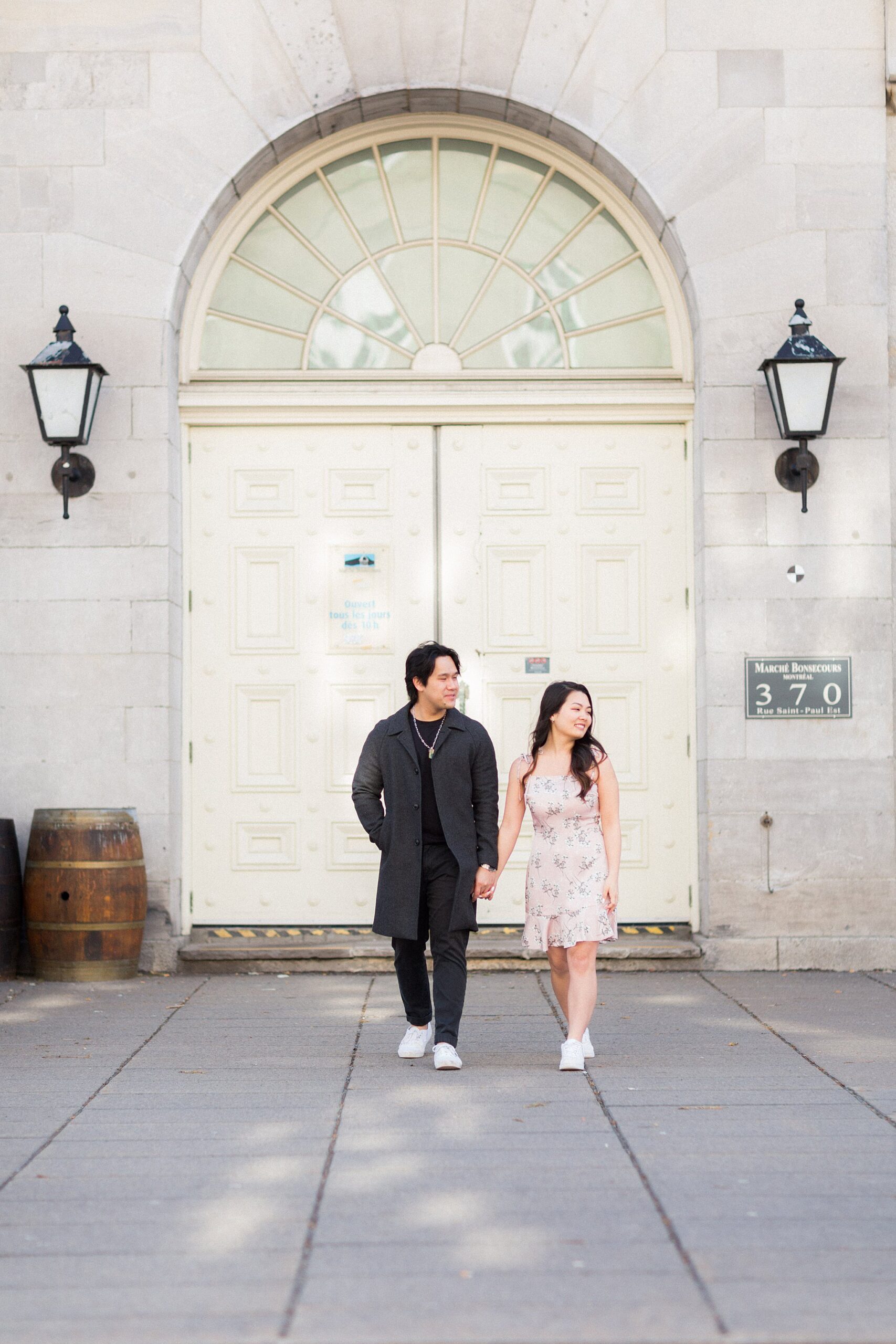 Romantic proposal shoot in Old Port Montreal